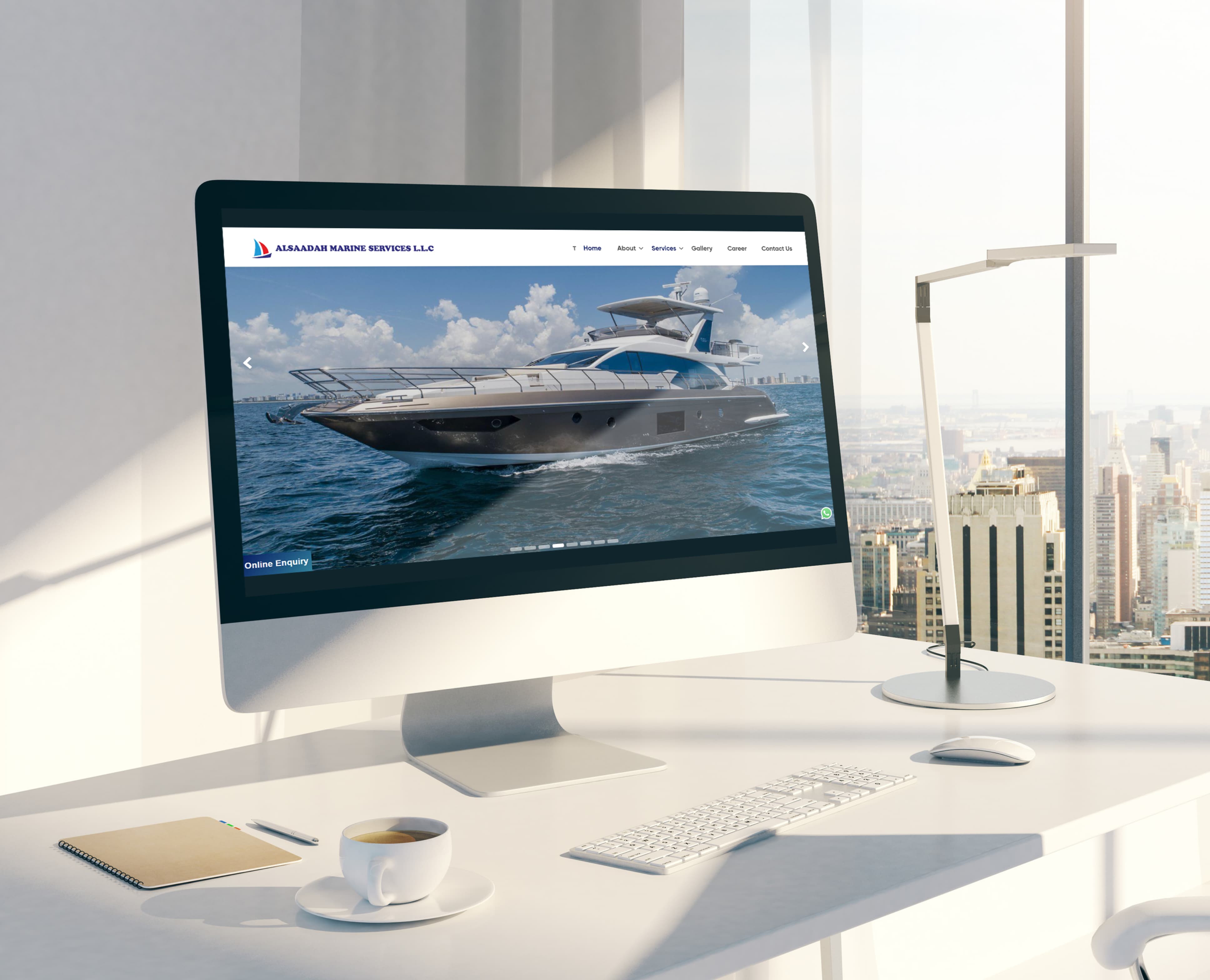 Alsadha Marine Services website